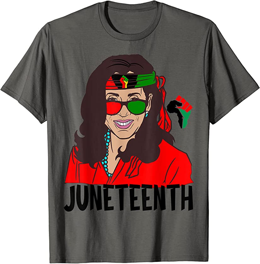 Kamala Harris Juneteenth Black History Afrocentric Queen T-Shirt