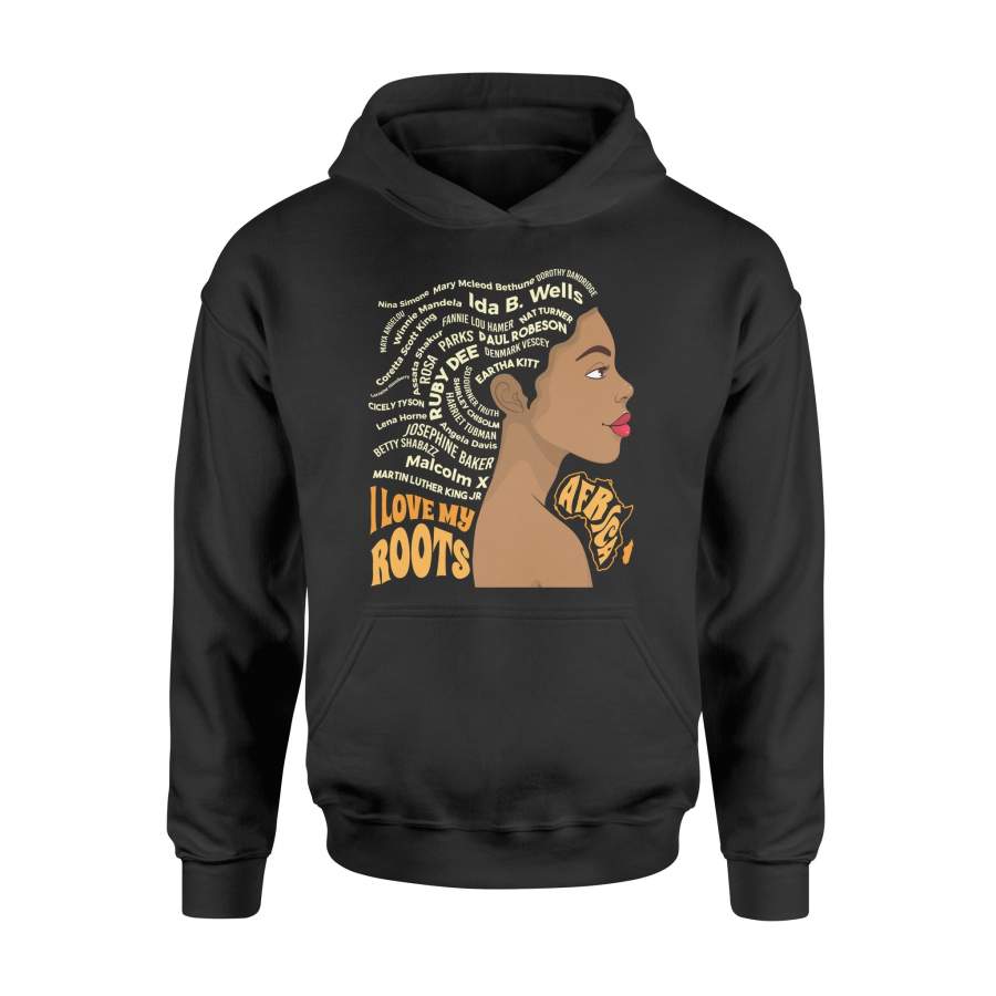 African American Black Afro Woman Melanin Rasta Hoodie