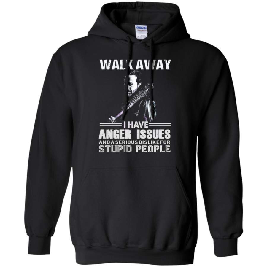 AGR Walk Away I Have Anger Issues The Walking Dead Hoodie