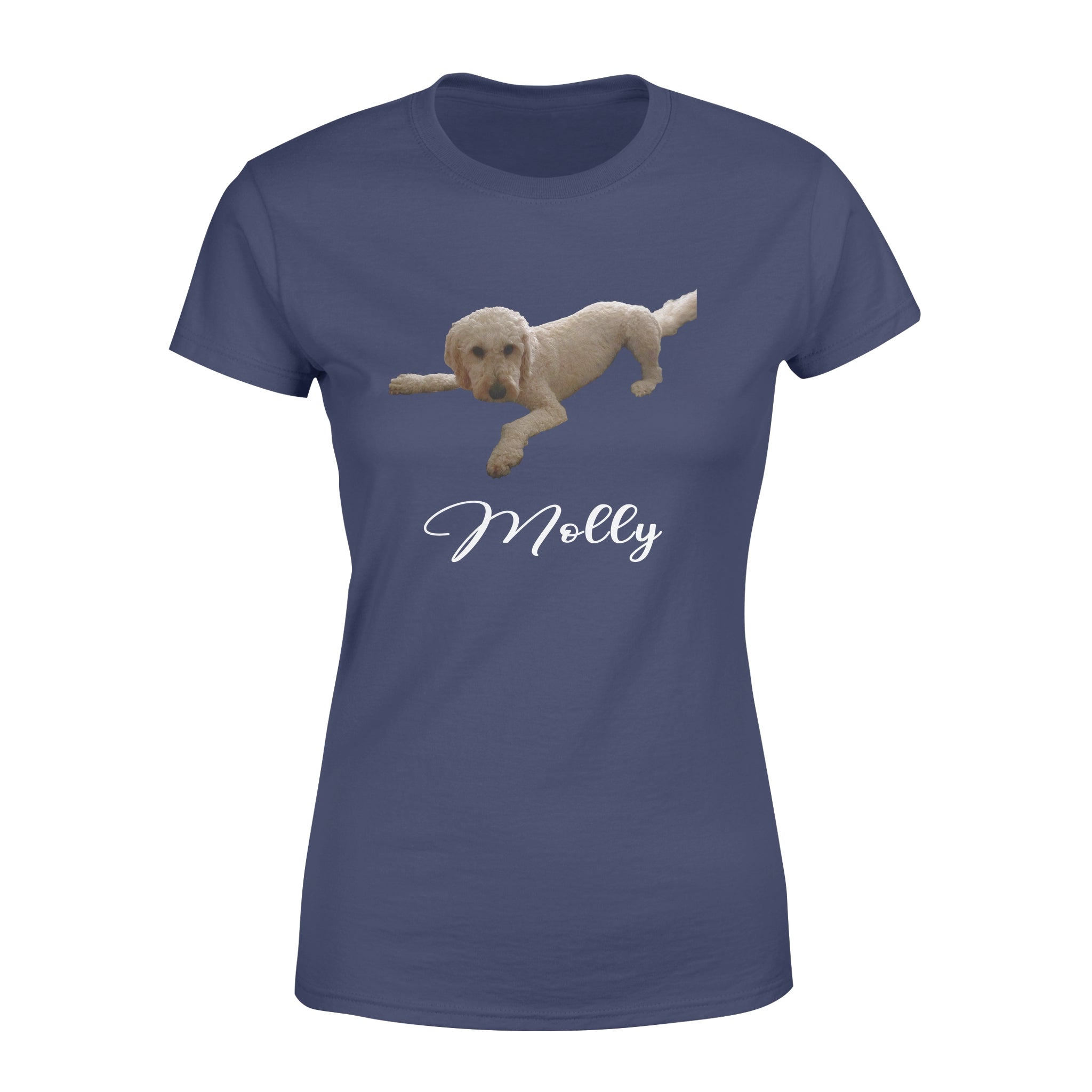 Molly – Custom Illustrated Pet Personalized – T- Shirt