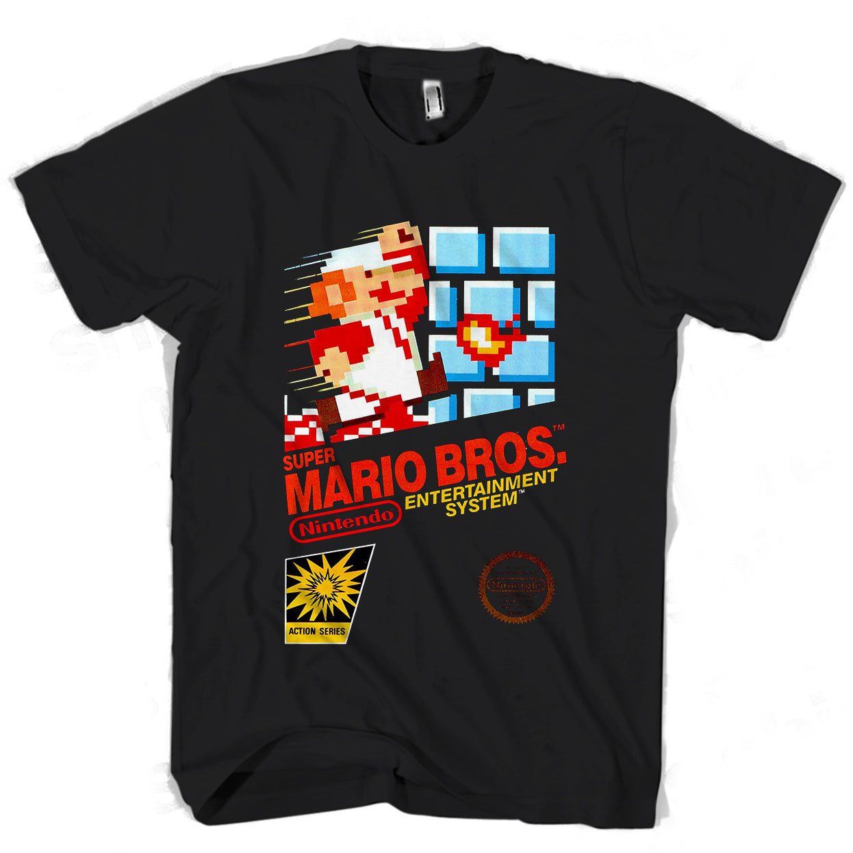 Super Mario Brothers Retro Nes Game Man’s Tee T-Shirt