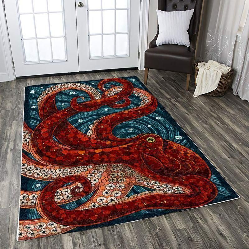 Beautiful Octopus Rectangle Limited Edition  Sku 263757 Rug