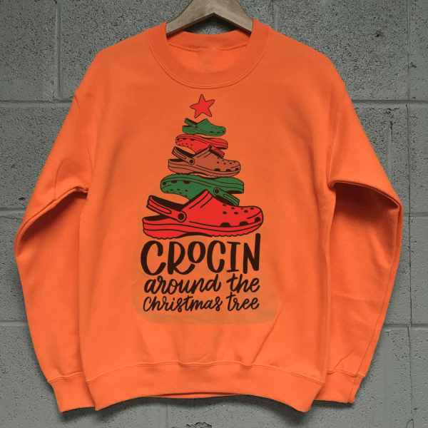 Crocin Around The Christmas Tree Long Sleeves Designed By Shirttrendz