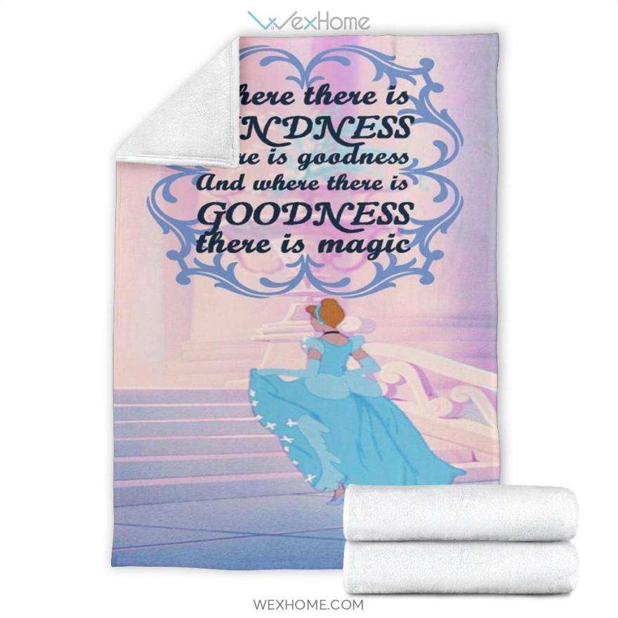 Kindness & Goodness Cinderella Cartoon Premium Blanket Collection W1111