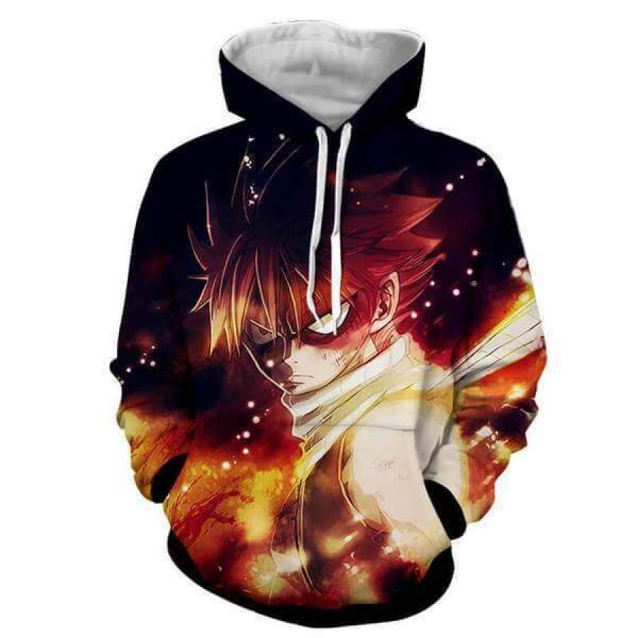 Fairy Tail Hoodie - Awesome Natsu 3D Hoodie