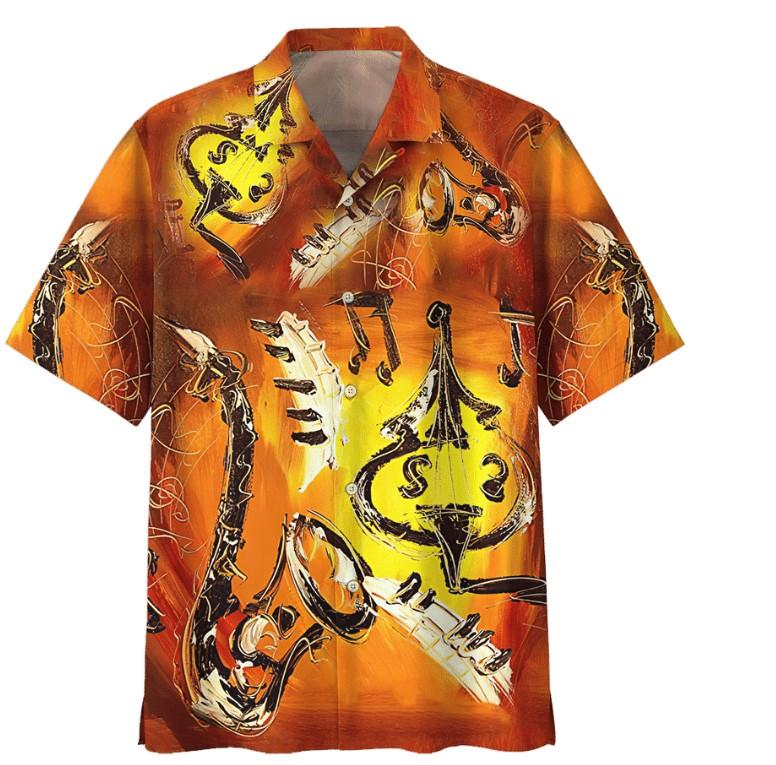 Saxophone Melody Hawaii Shirt For Men Women Ha98985