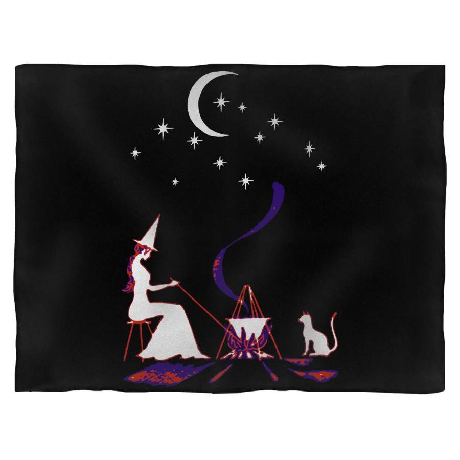 Halloween Witch Gypsy Witch Blanket