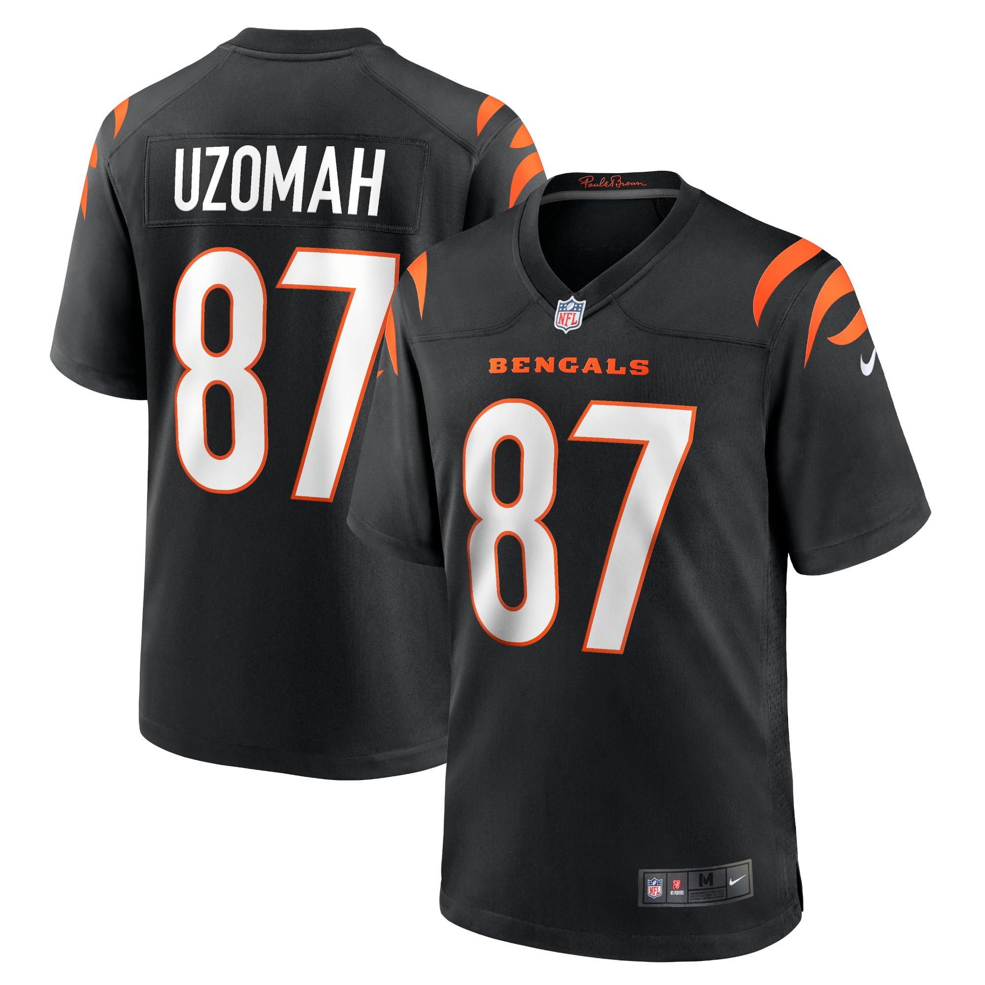 C.j. Uzomah Cincinnati Bengals Game Jersey – Black NFL