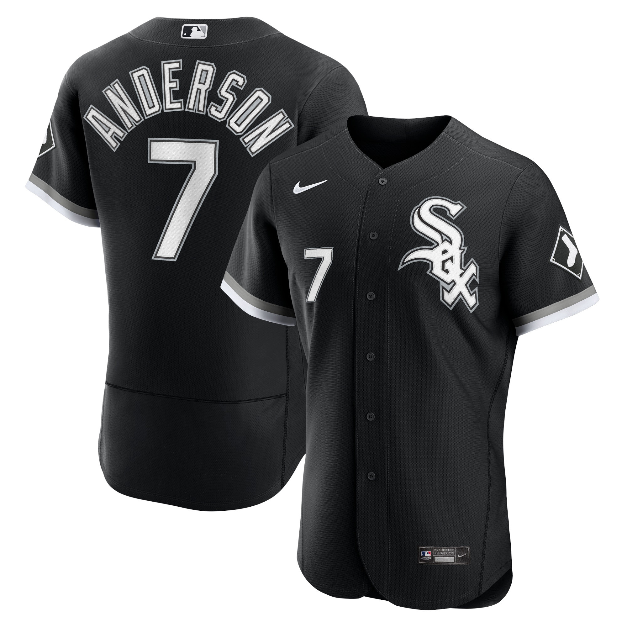 Tim Anderson Chicago White Sox Alternate Authentic Player Jersey – Black MLB