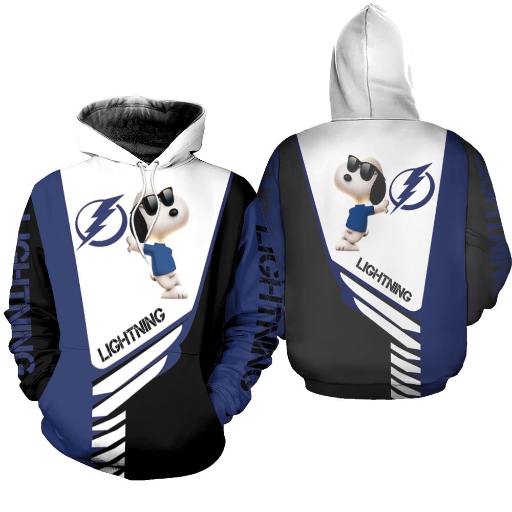 Tampa Bay Lightning Snoopy For Fans 3D Hoodie