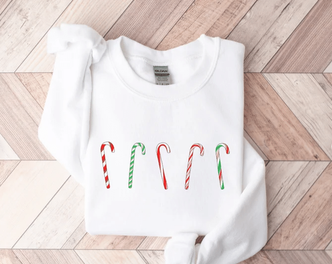 Christmas Sweatshirt, Candy Cane Shirt For Women Men