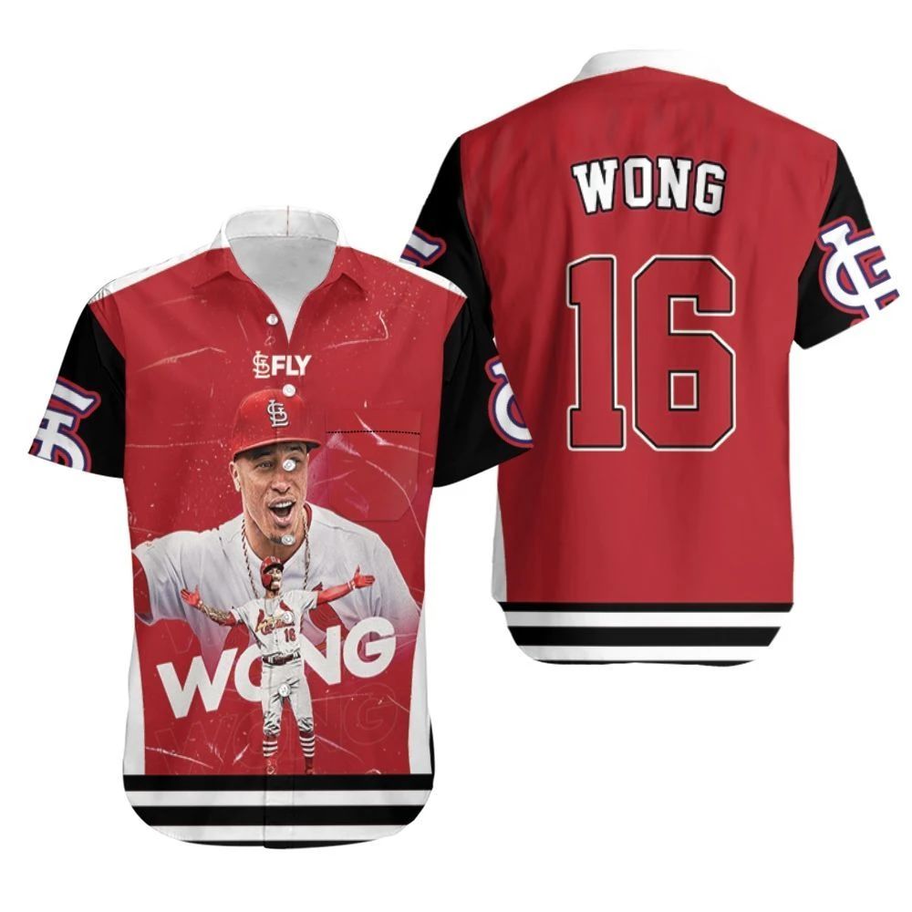 16 Kolten Wong St Louis Cardinals Hawaiian Shirt Combo Beach