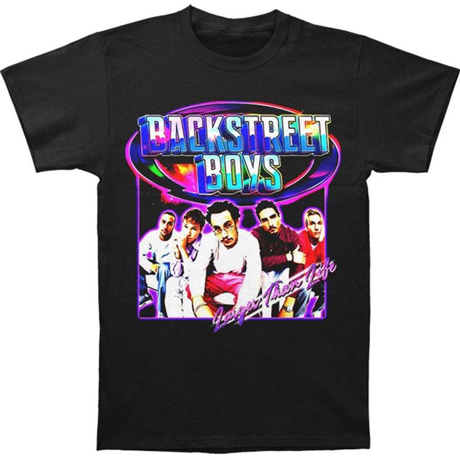 Backstreet Boys Men’S Larger Than Life Slim-Fit T-Shirt Men Cotton T-Shirt