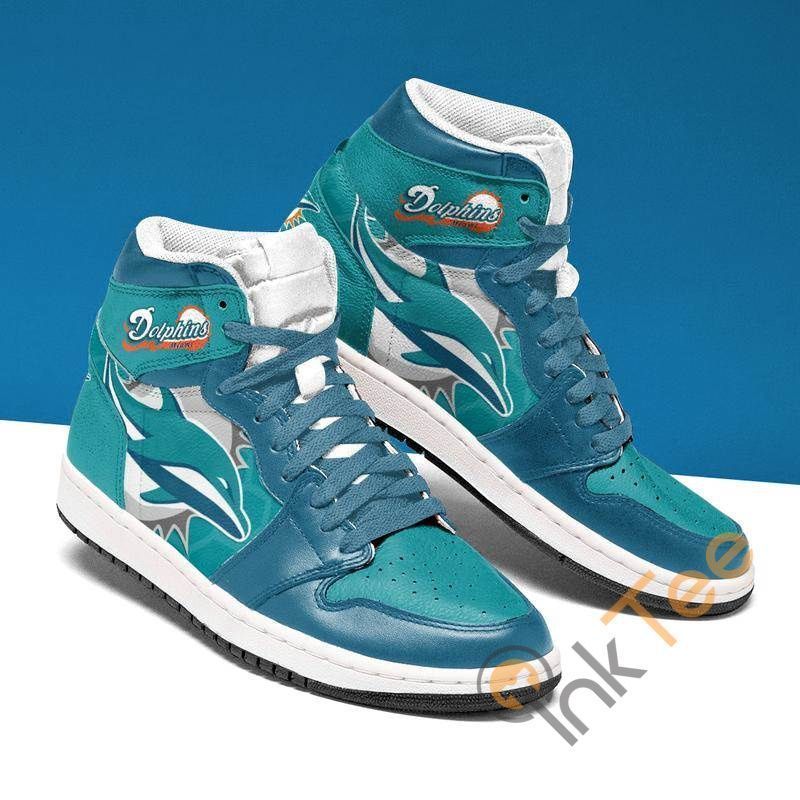 Miami Dolphins Football Custom Sneakers It1873 Air Jordan Sneaker Air Jordan High Sneakers