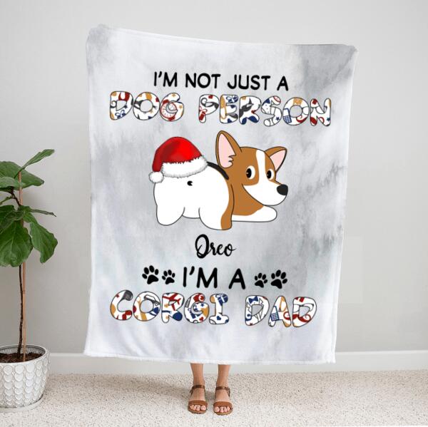 Personalized Christmas Dog Blanket – Dog Dad Christmas Gifts – Up To 6 Dogs