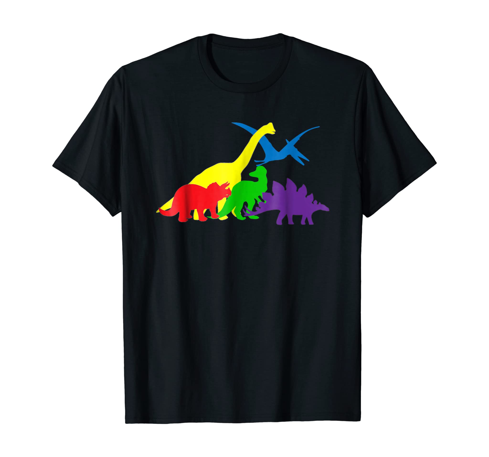 Dinosaur T-Shirt: In The Colors Of The Rainbow Lgbt+ Pride