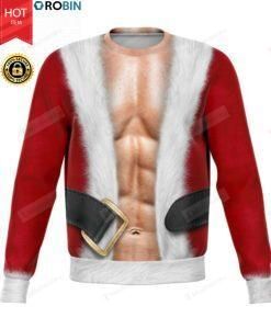 White Skin Ripped Body Funny For Unisex Ugly Christmas Sweater, All Over Print