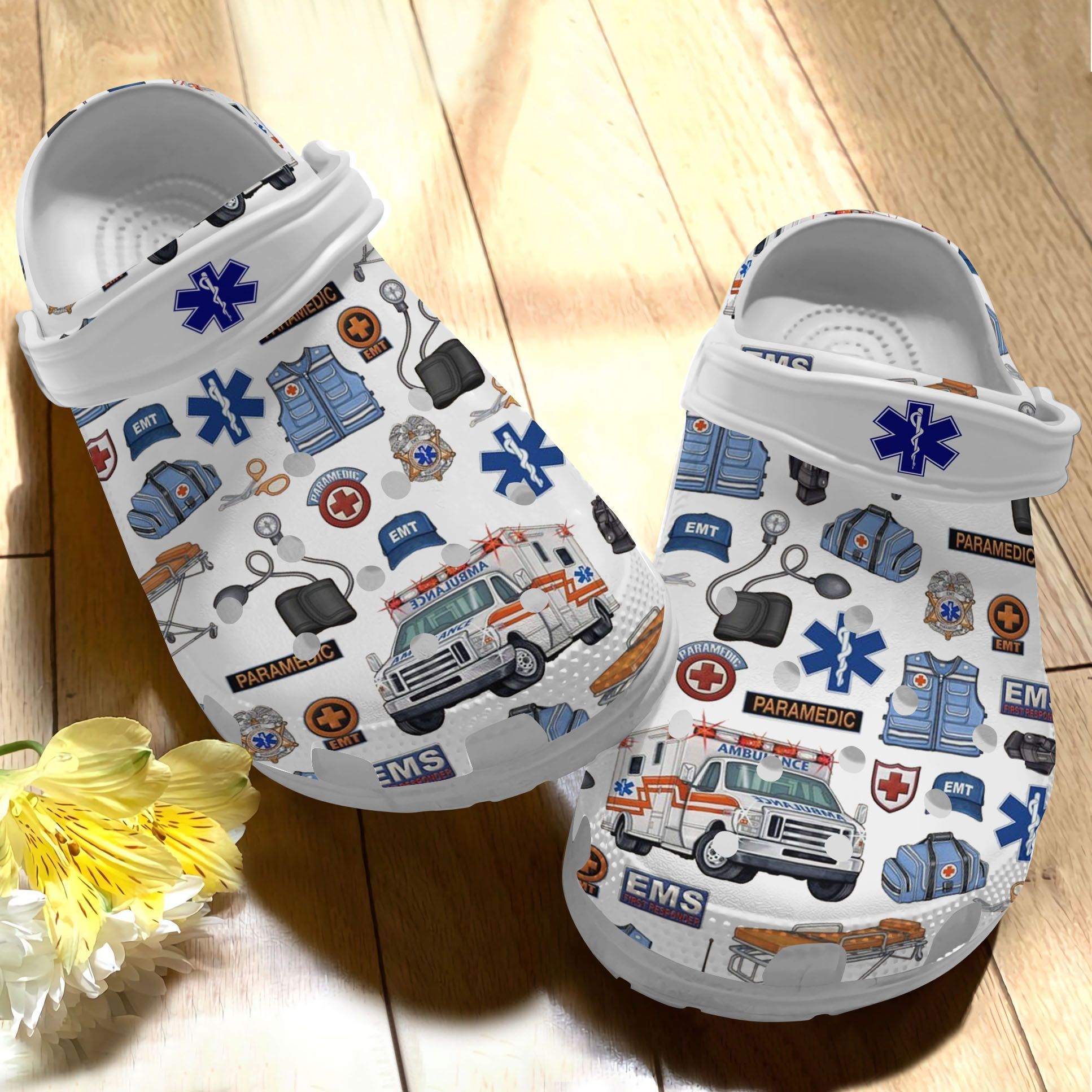 Ems Clog Ems Ambulance Pattern Clogs Clogband Clog