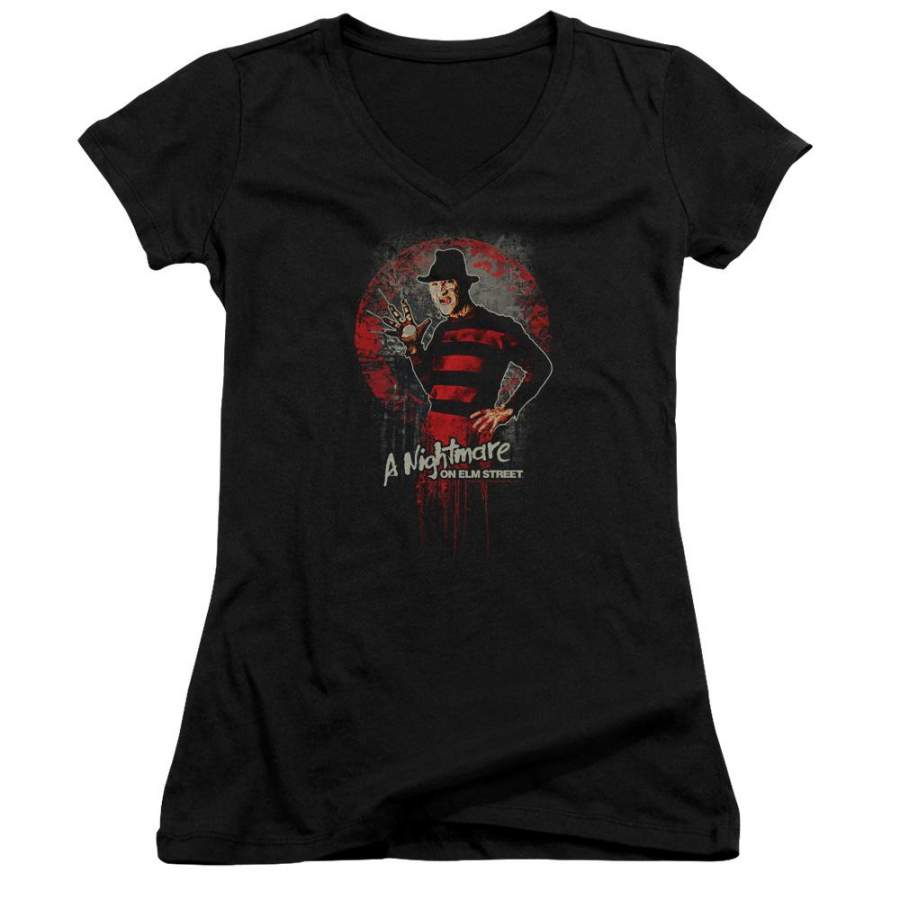 A Nightmare on Elm Street This Is God Juniors V-Neck T-Shirt