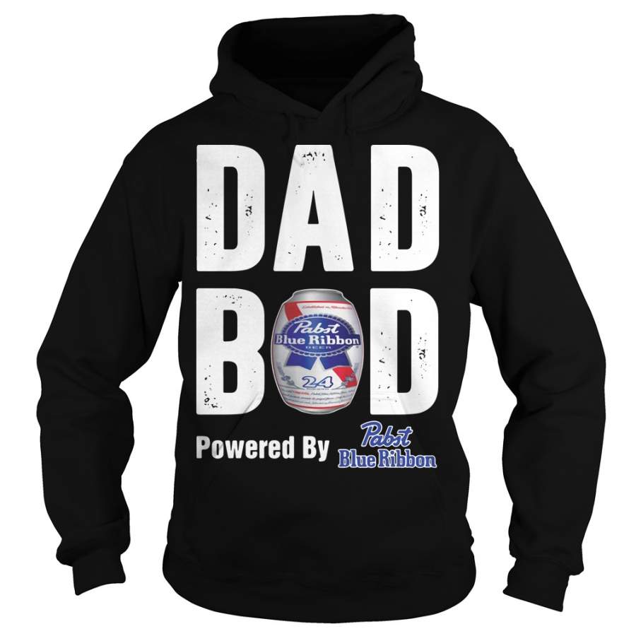 Dad bod powered by Pabst Blue Ribbon Hoodie
