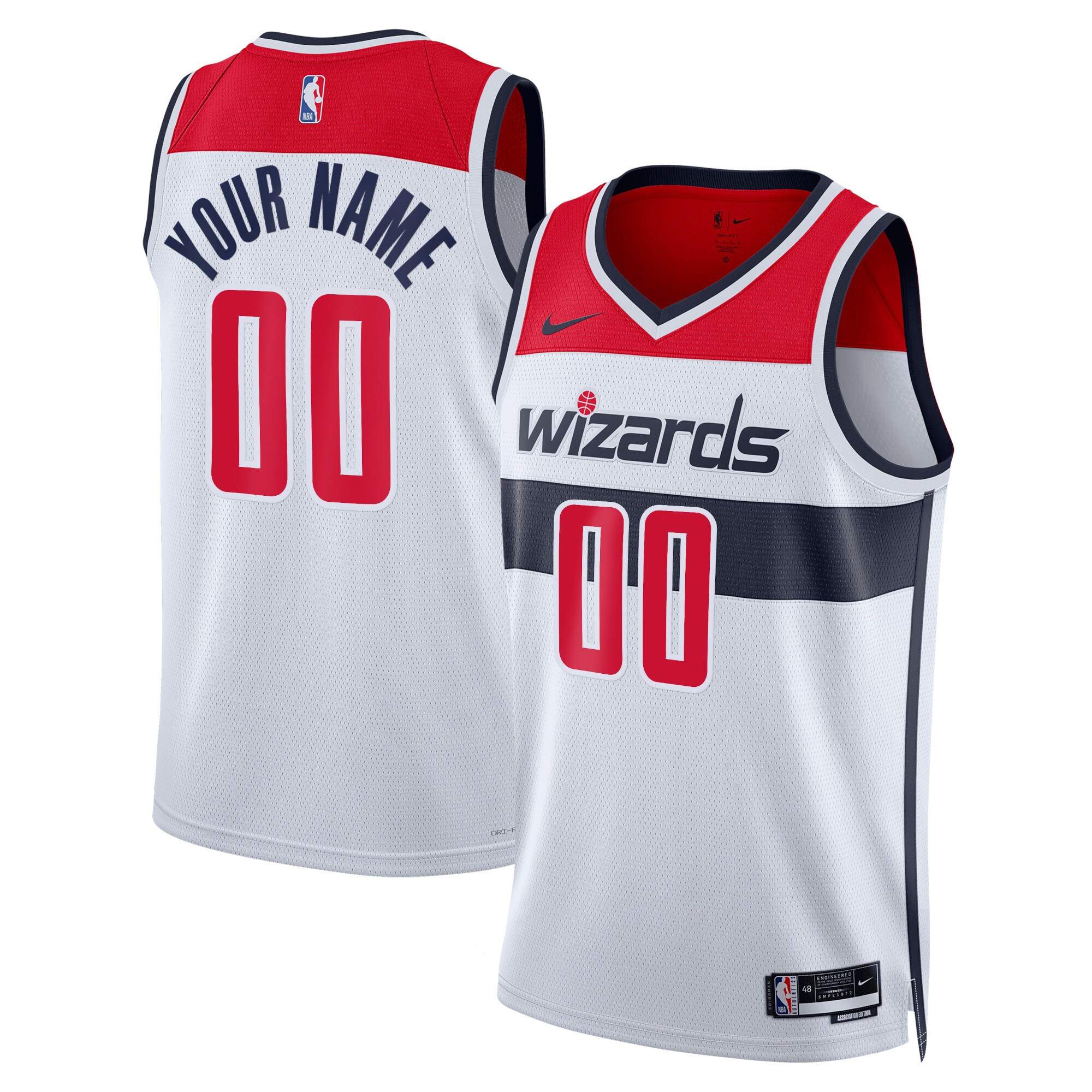 Washington Wizards Unisex Swingman Custom Jersey White – Association Edition