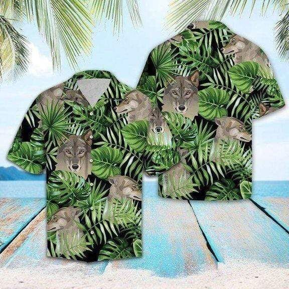 Discover Cool Wolf Summer Vibe Tropical Hawaii Aloha Shirts Dh Ha99368