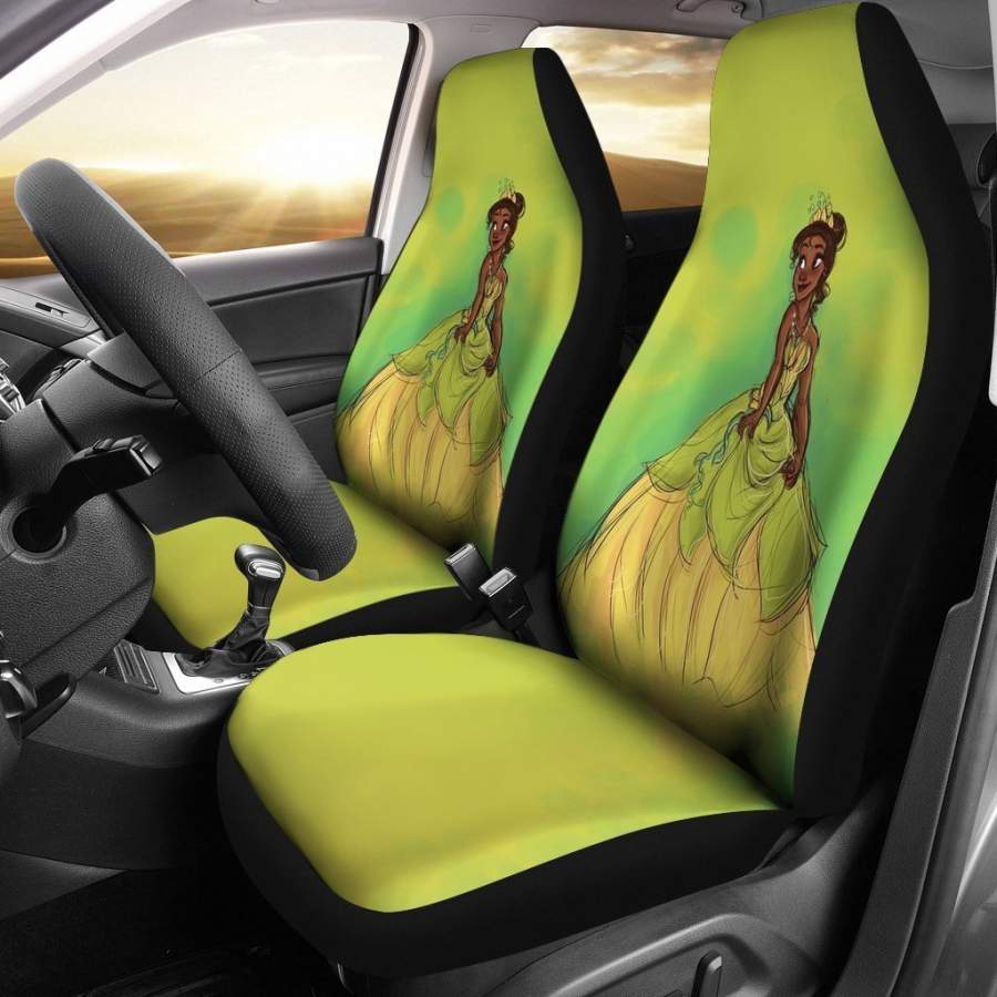 Tiana Car Seat Covers The Princess And The Frog Cartoon