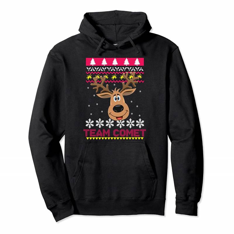 Team Comet Santa Reindeer Ugly Sweater T-Shirt Pullover Hoodie, T Shirt, Sweatshirt