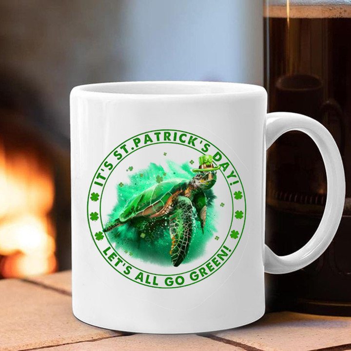 Turtle St Patrick’S Day Mug Gift For Turtle Lovers Hn