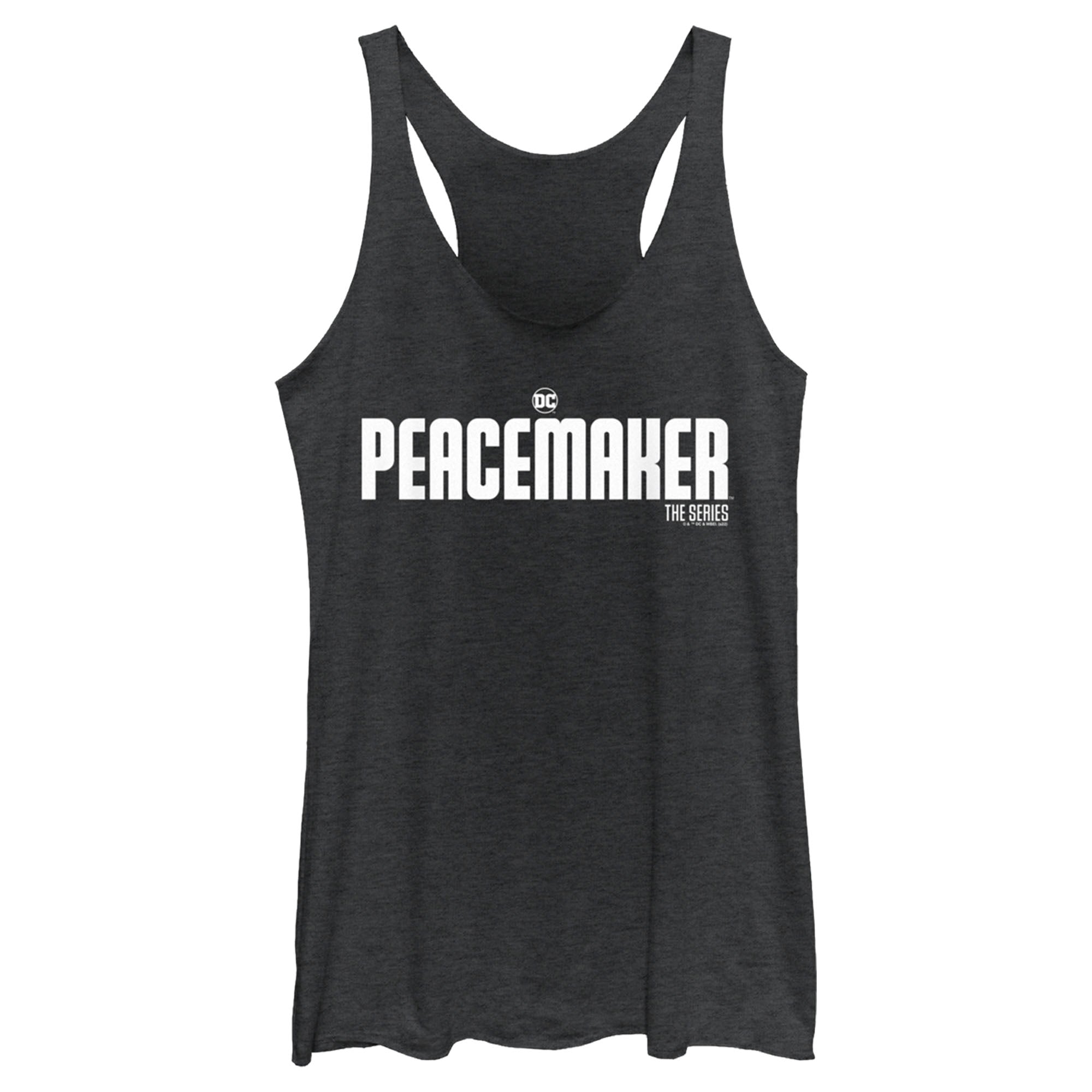 Women’S Peacemaker White Classic Logo Racerback Tank Top