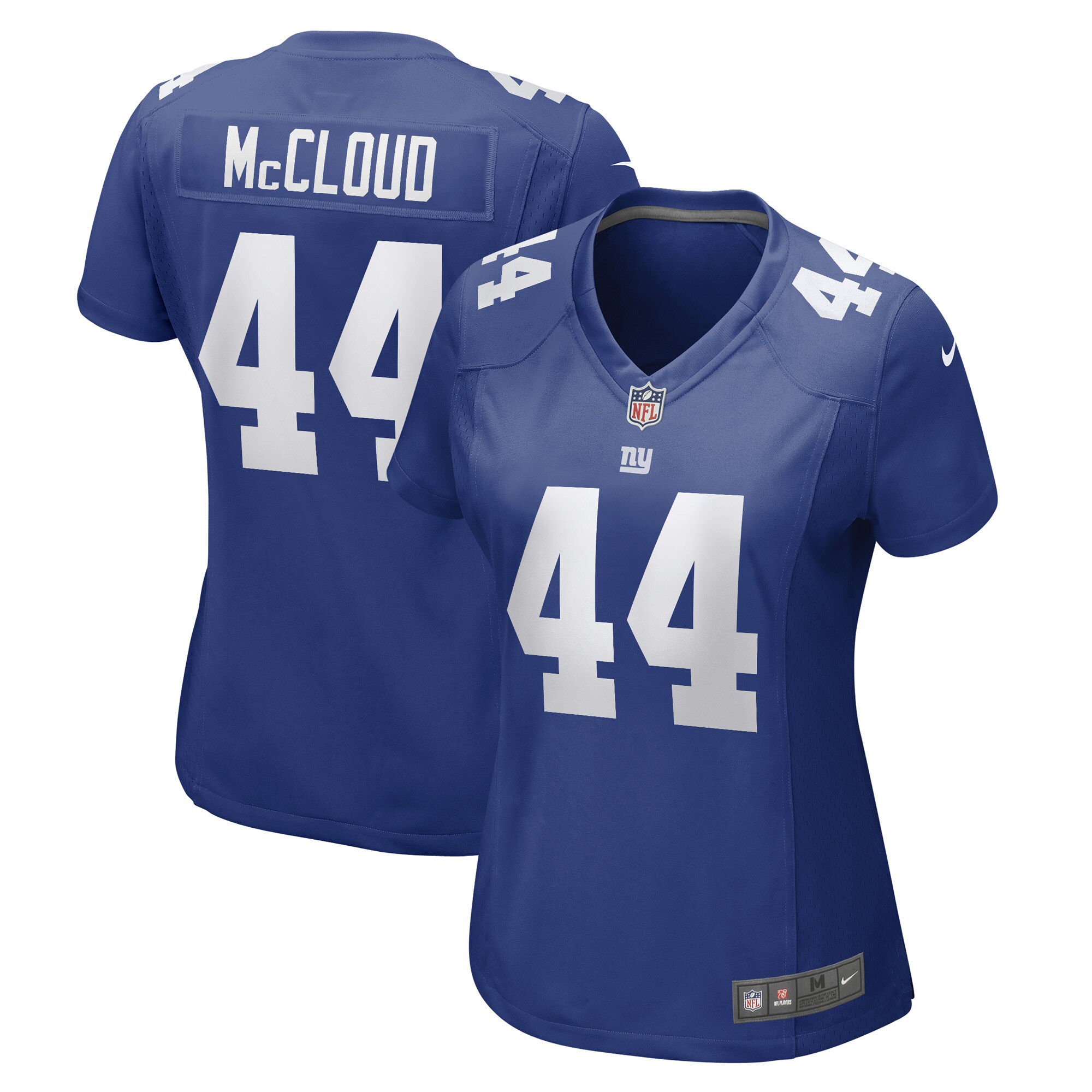 Nick McCloud New York Giants Women's Game Player Jersey – Royal