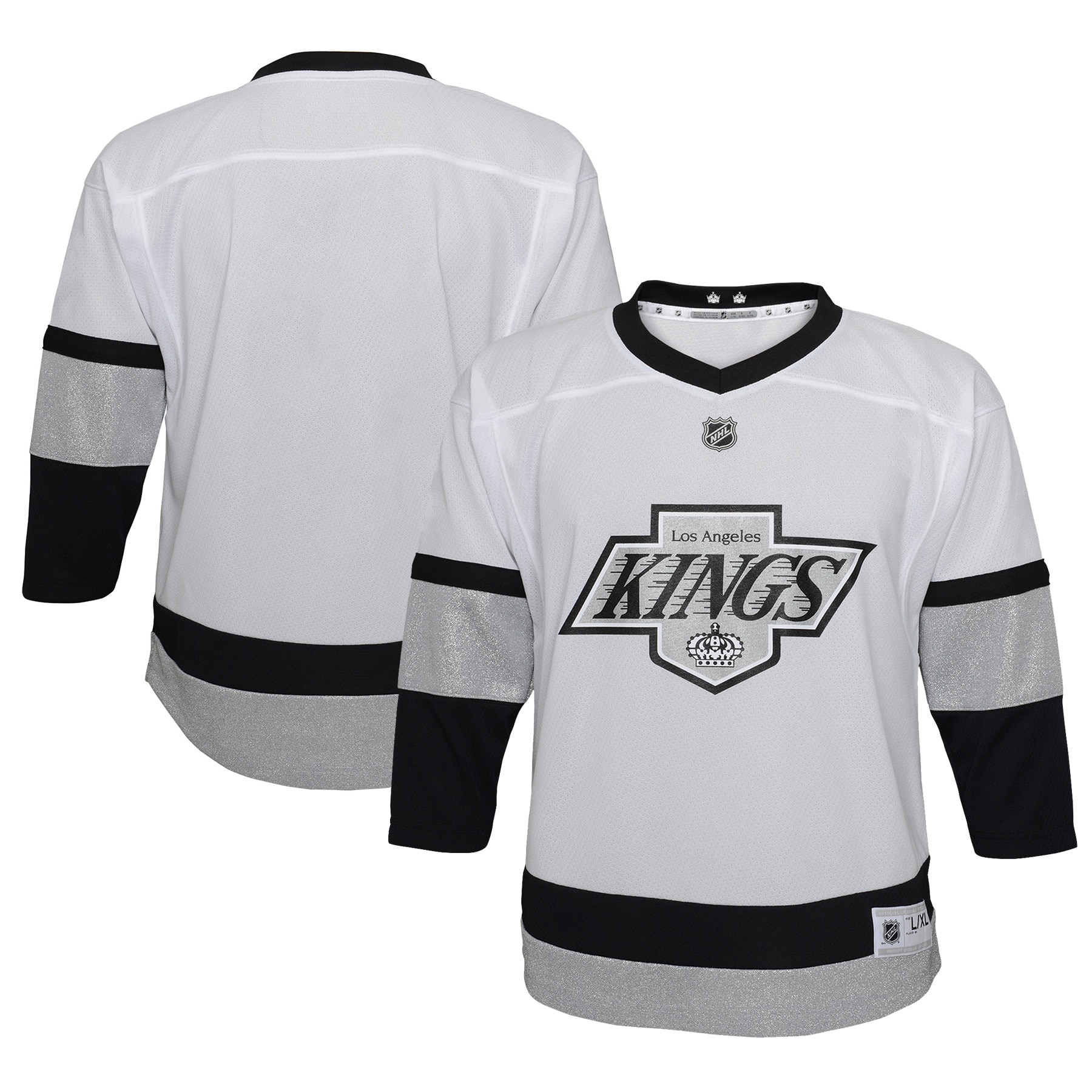 Los Angeles Kings Youth 2021/22 Alternate Replica Jersey – White