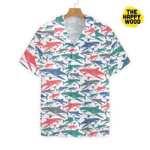 Shark Pattern Hawaiian Hawaii Shirt