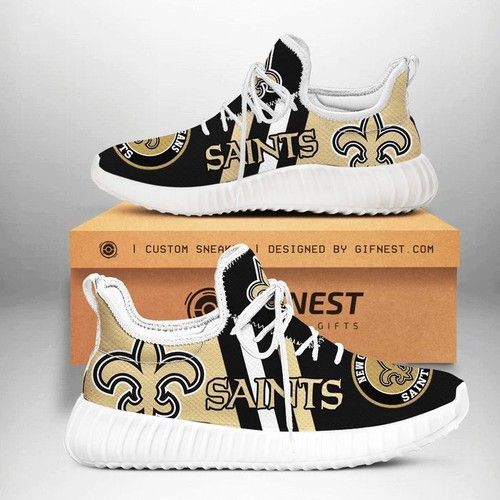 New Orleans Saints Team Yeezy Sneaker Customize Shoes For Fan