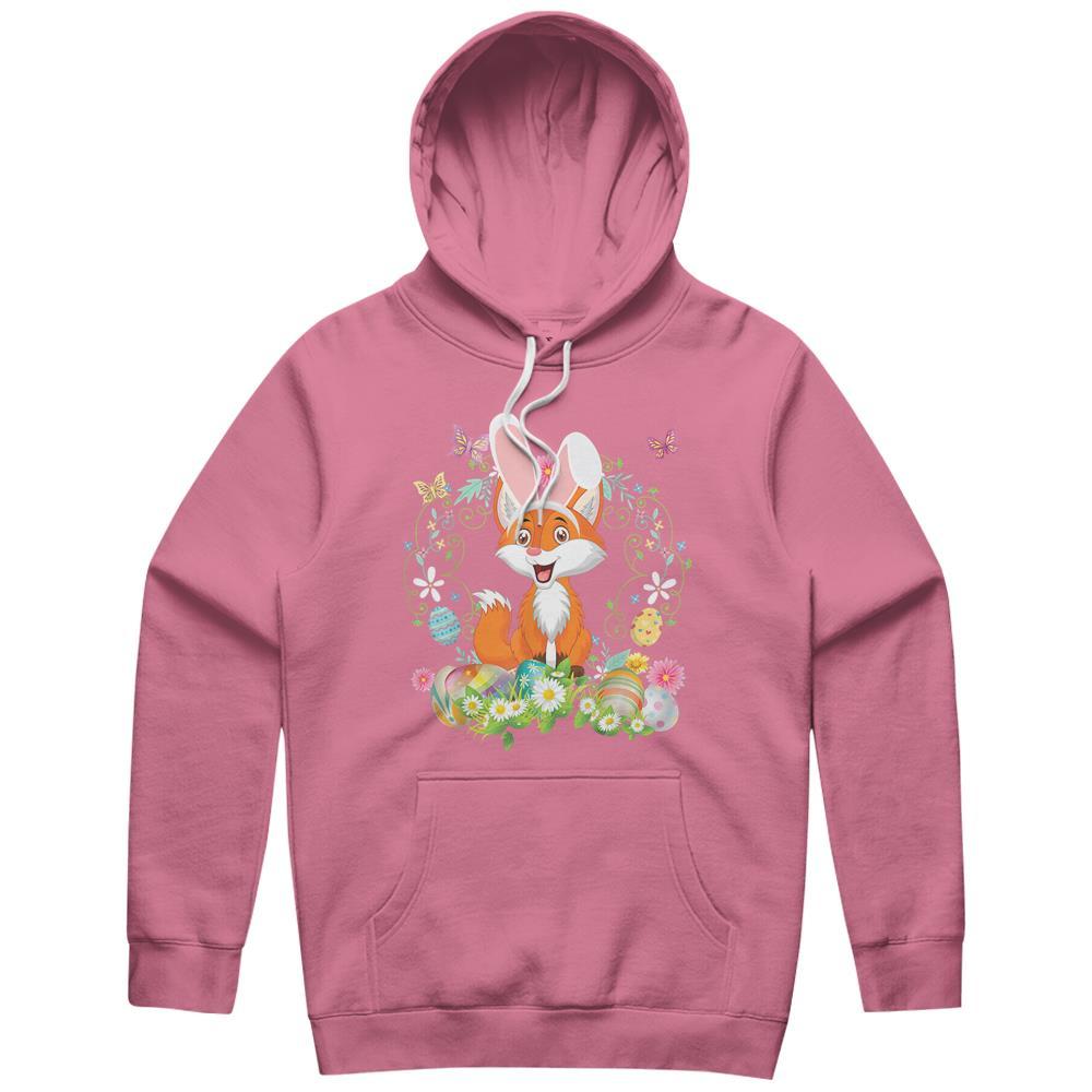 Bunny Fox Happy Easter Day Lover Egg Hunt Lovely Cute Hoodie