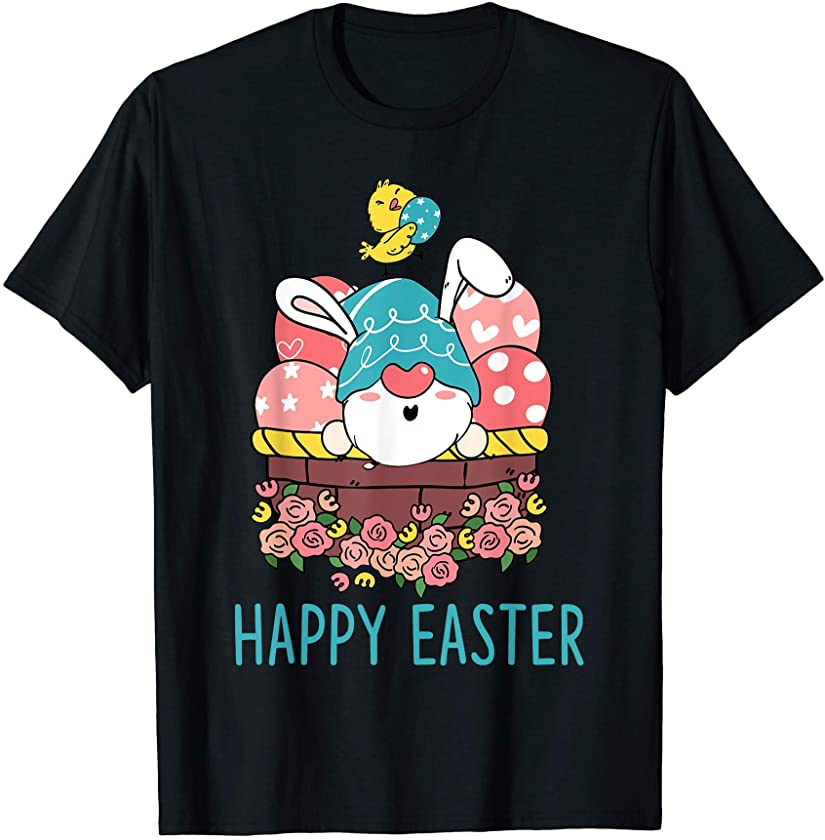 Cute Easter Gnome Bunny Ears T-Shirt