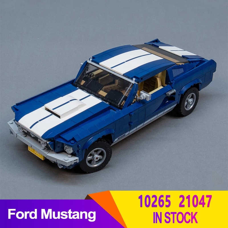 new In Stock 91024 Compatible With 10265 Classic Muscle Race Car Ford Mustang 21047 Building Blocks Bricks Toys Gifts alx