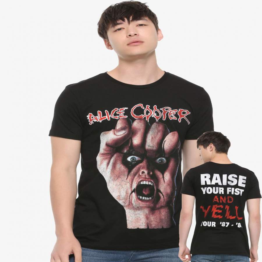 Alice Cooper Shirt Raise Your Fist & Yell Album Cover T-shirt Vintage t-shirt