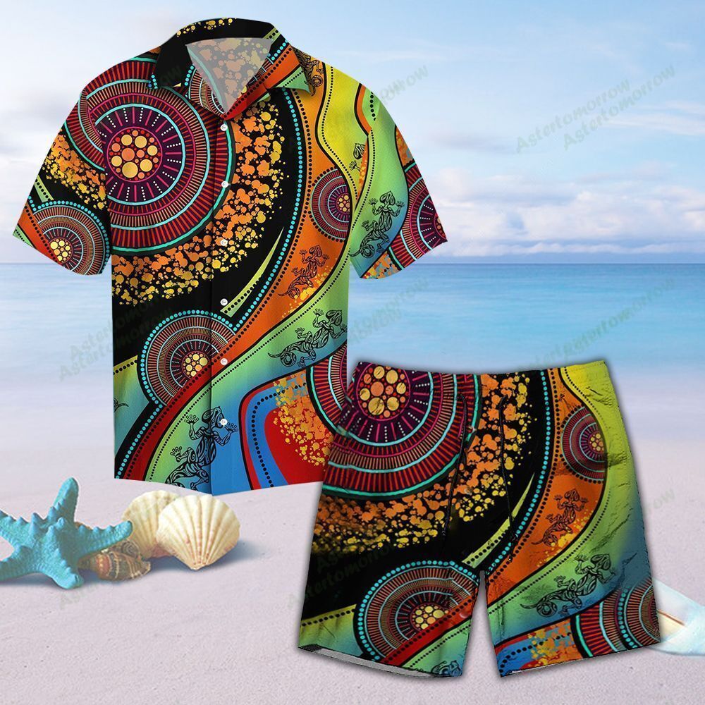 Aboriginal Australia Indigenous Lizard Unisex Hawaiian Shirt Beach Polynesia Culture Ha79719