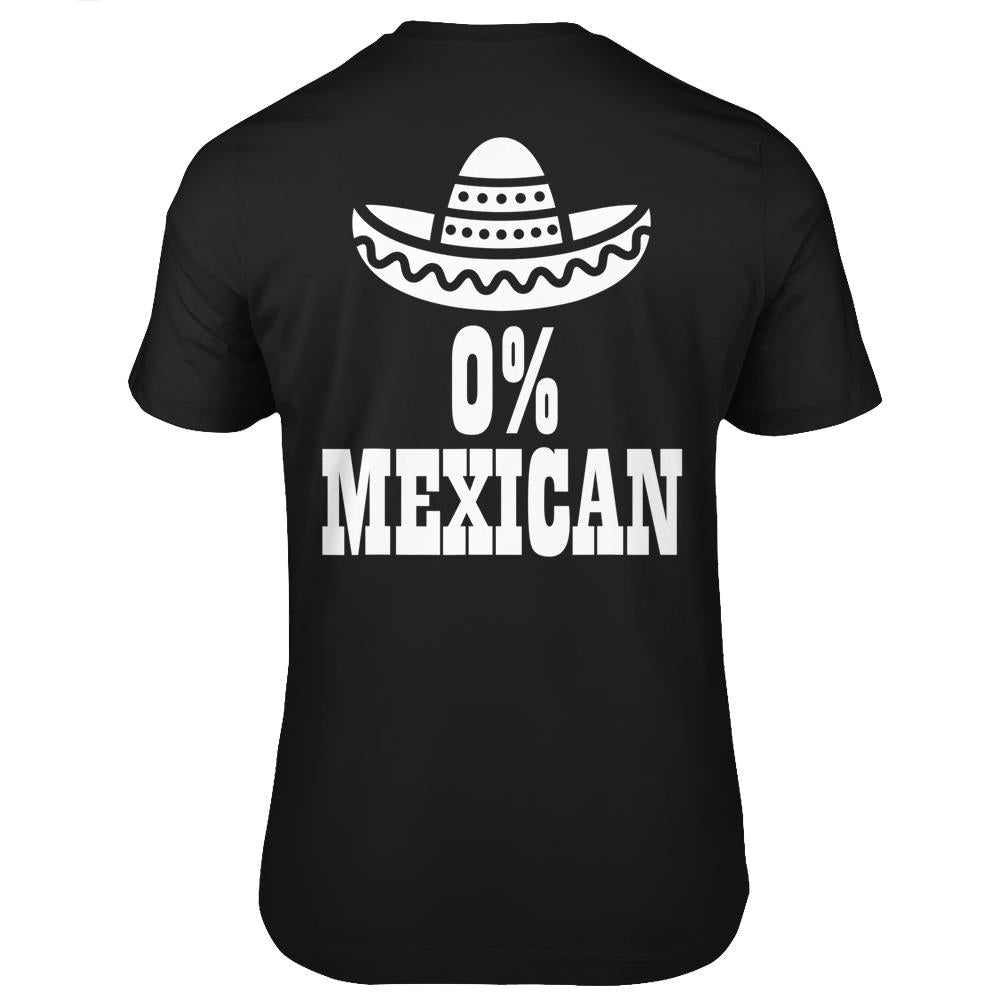 0% Mexican Cinco De Mayo Clothing Funny Cinco De Drinko T Shirts Print On Back