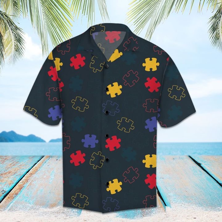 Amazing Autism Hawaiian Shirt Summer Button Up For Men, Women, Couple