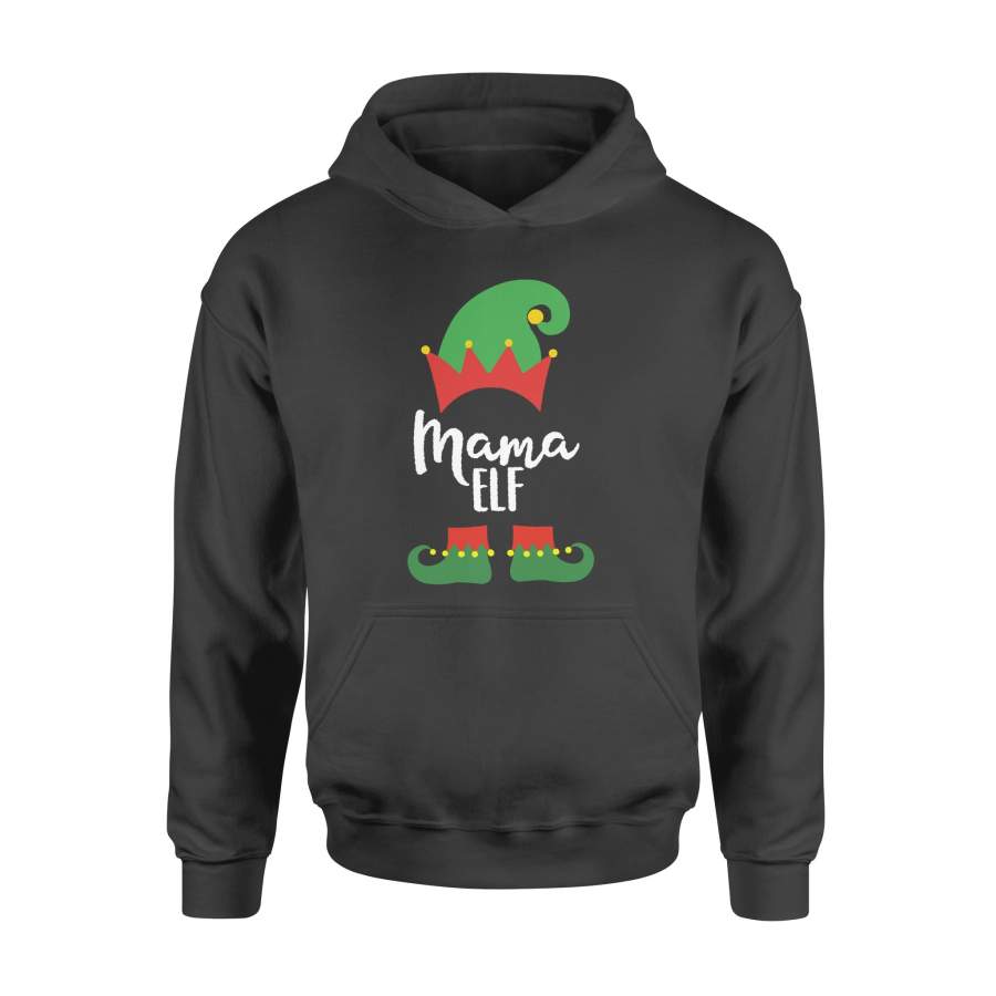 Mama Elf Family Christmas Hoodie