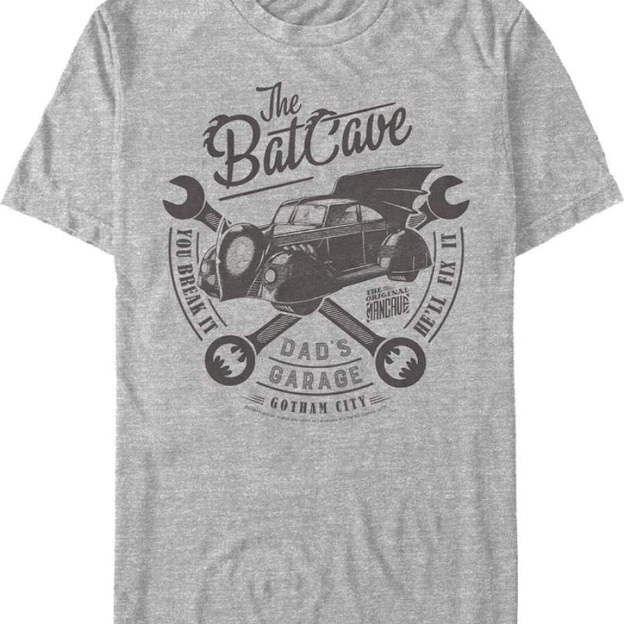 The Batcave Dad’s Garage Batman DC Comics T-Shirt