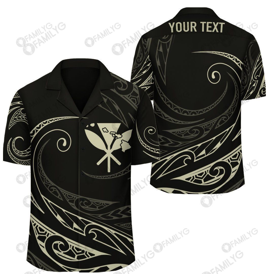 Polynesian Design Kanaka Map – Beige – Frida Style Hawaii Shirt Summer Hawaiian For Men, Women, Couple