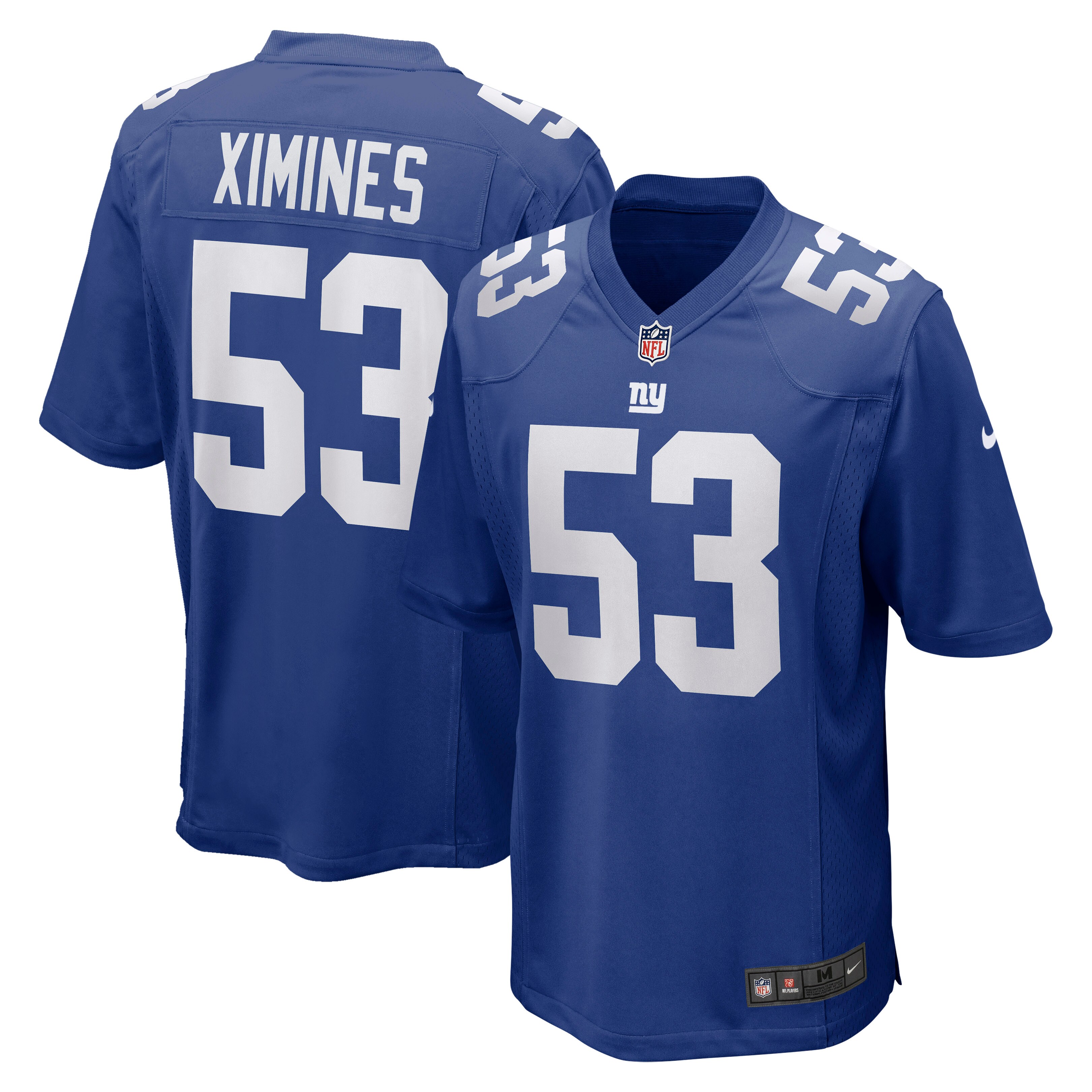 Oshane Ximines New York Giants Game Jersey – Royal