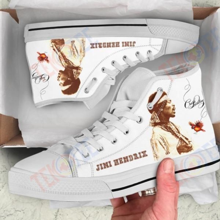 Mens Womens Jimi Hendrix High Top Vans Shoes Custom Shoes Nice And Comfortable TDT958