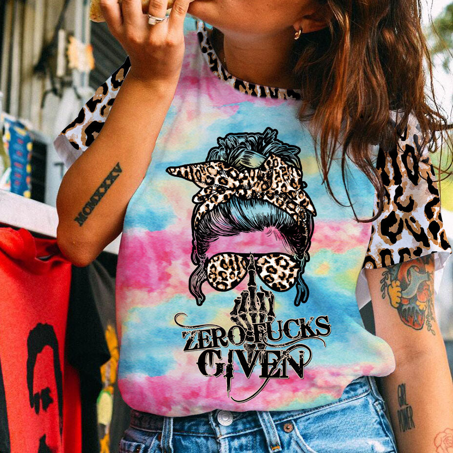 Zero F Given Tie Dye Leopard All Over Print – Tm2307214Ki