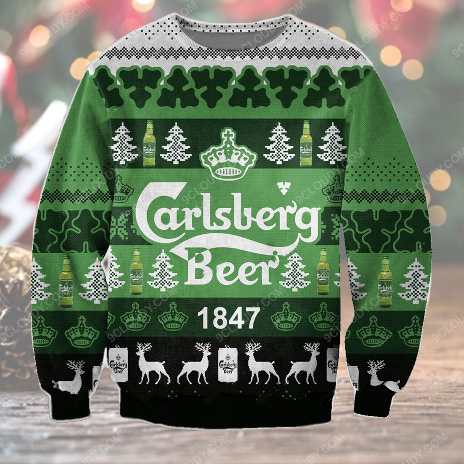 Carlsberg Beer 1847 Ugly Christmas Sweater 2021