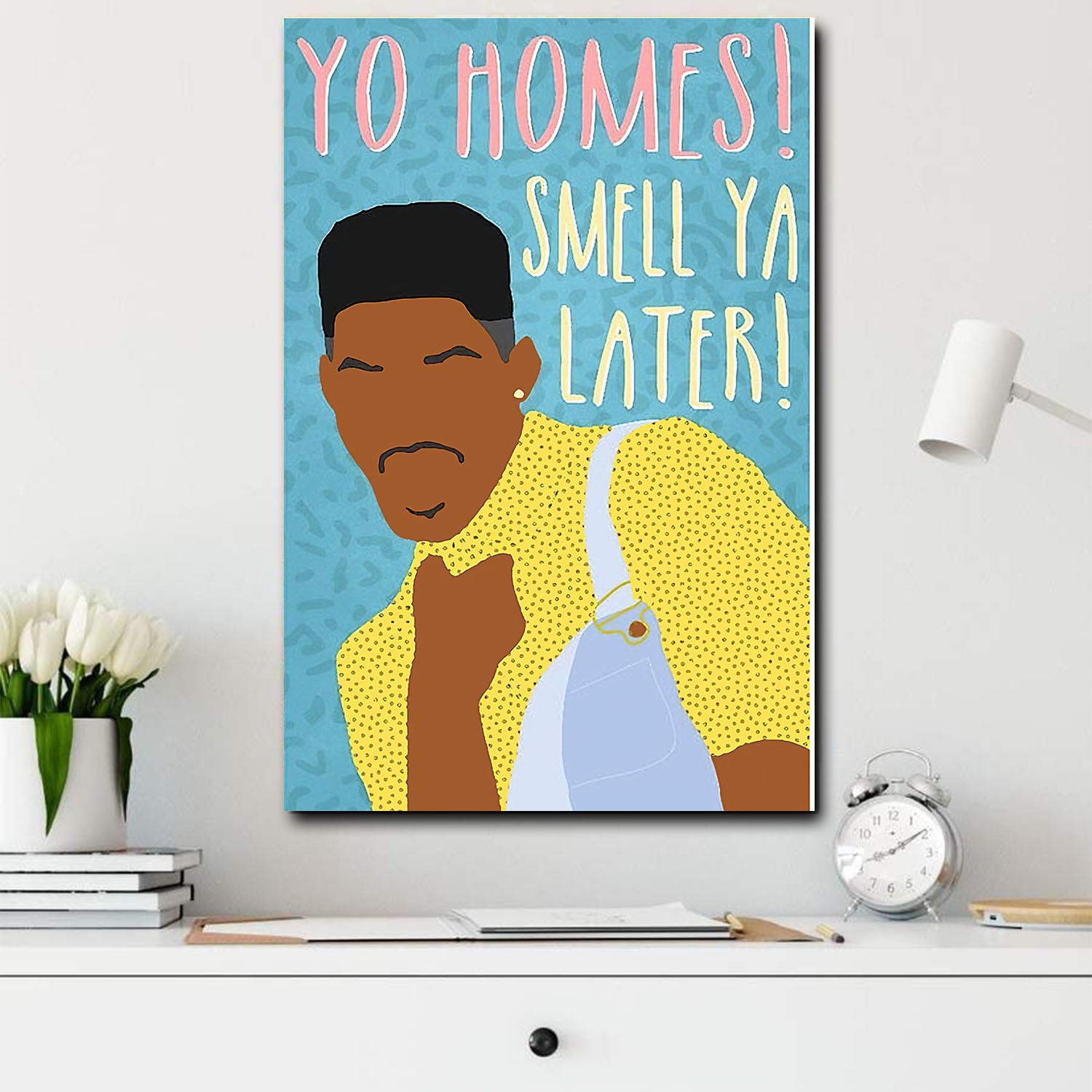 African American Motivational Canvass Melanin Man Smell Ya Later Black Home Decor