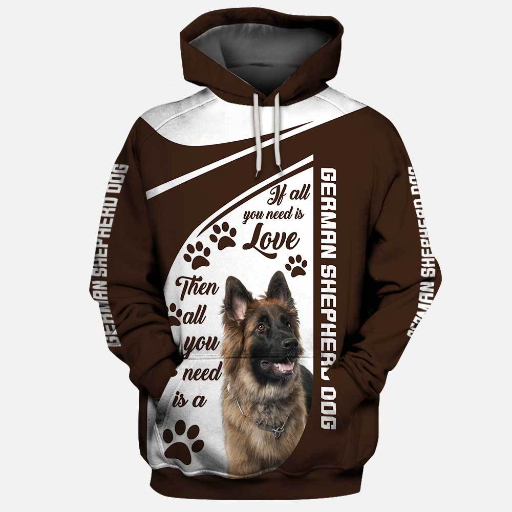 Best Hoodie  German Shepherd 3D Full Printing 38636 Hoodie , 3D Hoodie